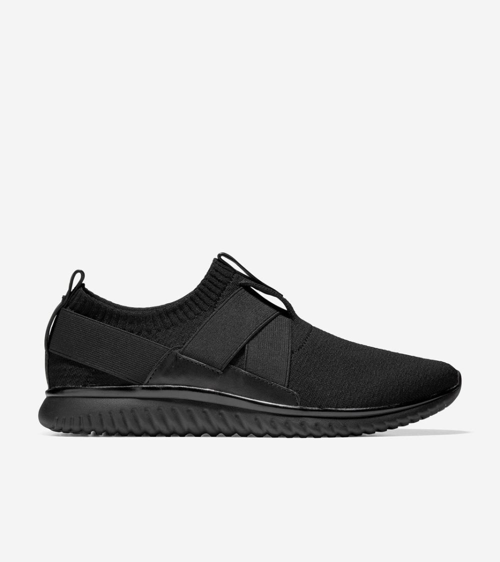 Cole Haan Free Shipping Men's GrandMotion Slip-On Sneaker - Black Stitchlite Black