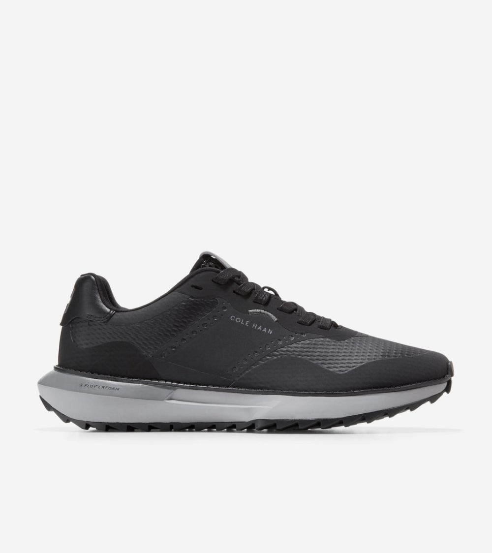 Cole Haan Free Shipping Men's GrandPro Ashland Golf Sneakers - Black-Quiet Shade-Gray