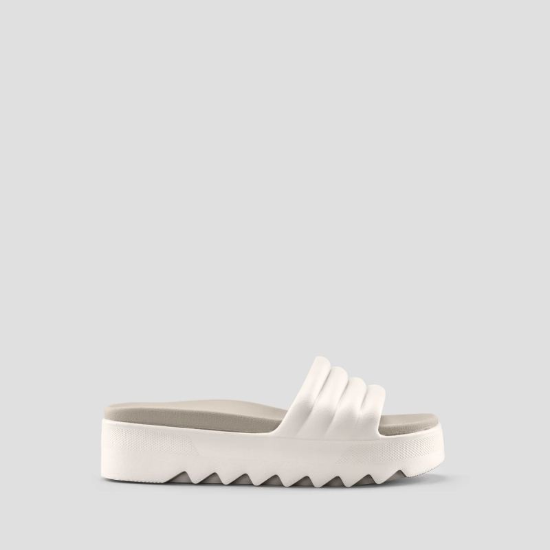 Women's Cougar Pool Party Molded EVA Water-Friendly Slide-Vanilla-Dove