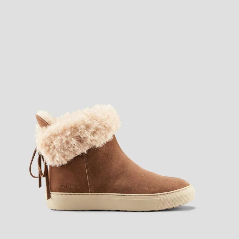 Women's Cougar Devon Suede Waterproof Winter Sneaker-Draft
