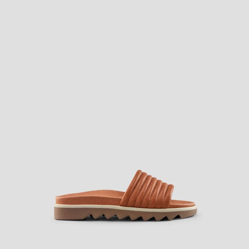 Women's Cougar Naomi Leather Water-Repellent Sandal-Cognac