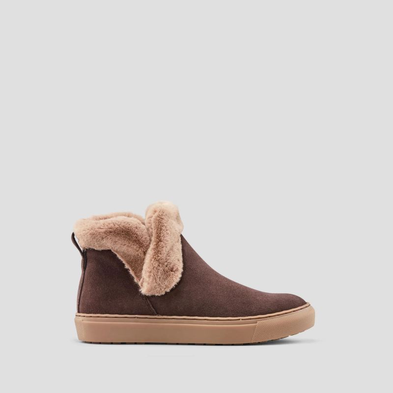 Women's Cougar Duffy Suede Waterproof Winter Sneaker-Cocoa