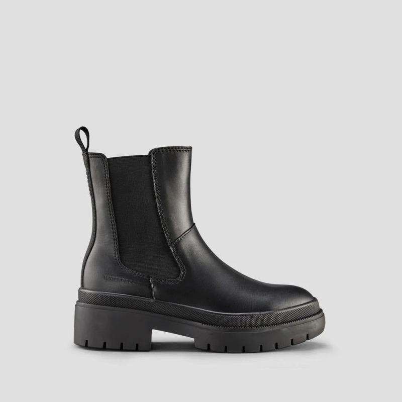 Women's Cougar Swinton Leather Waterproof Boot-Black