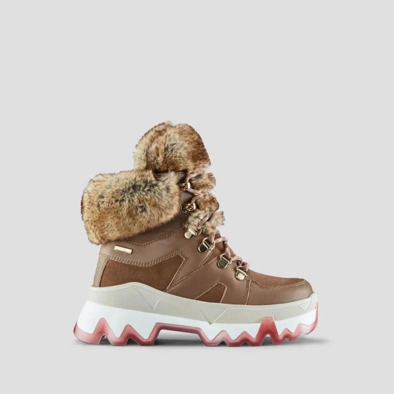 Women's Cougar Warrior Leather Waterproof Sneaker with PrimaLoft-Draft