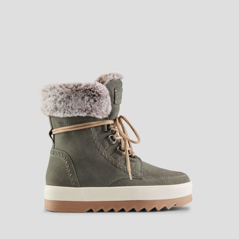 Women's Cougar Vanetta2 Suede Waterproof Winter Boot-Moss
