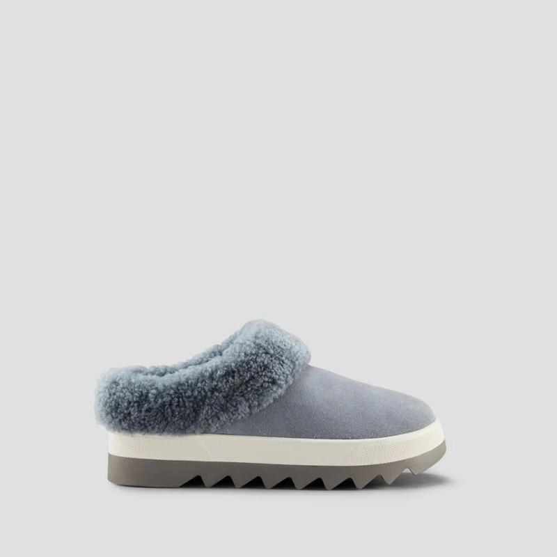 Women's Cougar Petra Shearling Mule-Ash Blue