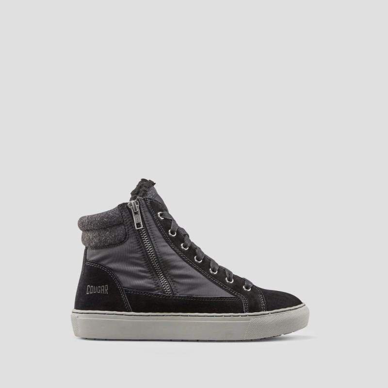 Women's Cougar Dax Nylon Waterproof Winter Sneaker-Black