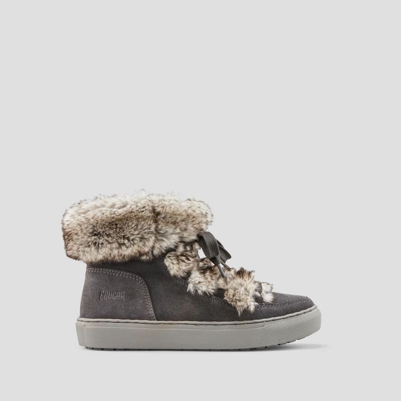 Women's Cougar Dasha Suede Waterproof Winter Sneaker-Pewter