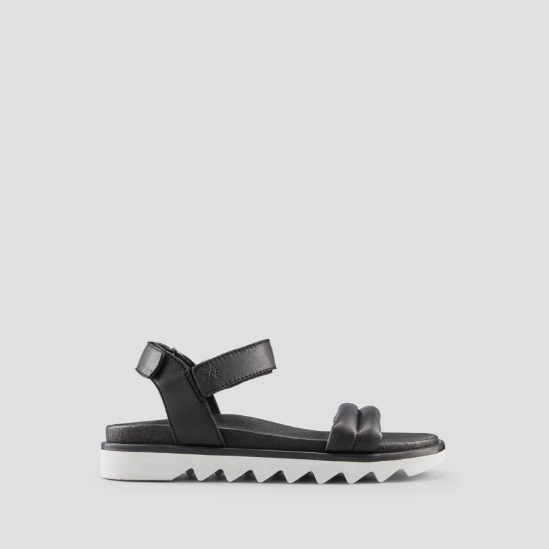 Women's Cougar Nolo Leather Water-Repellent Sandal-Black-White