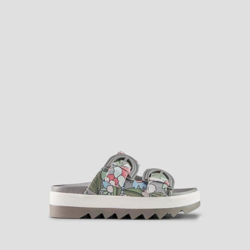 Women's Cougar Pepa Suede Print Water-Repellent Sandal-Fossil Floral