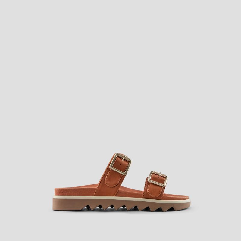 Women's Cougar Nifty Leather Water-Repellent Sandal-Cognac