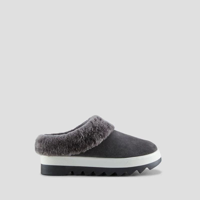 Women's Cougar Pronya Shearling Mule-Pewter