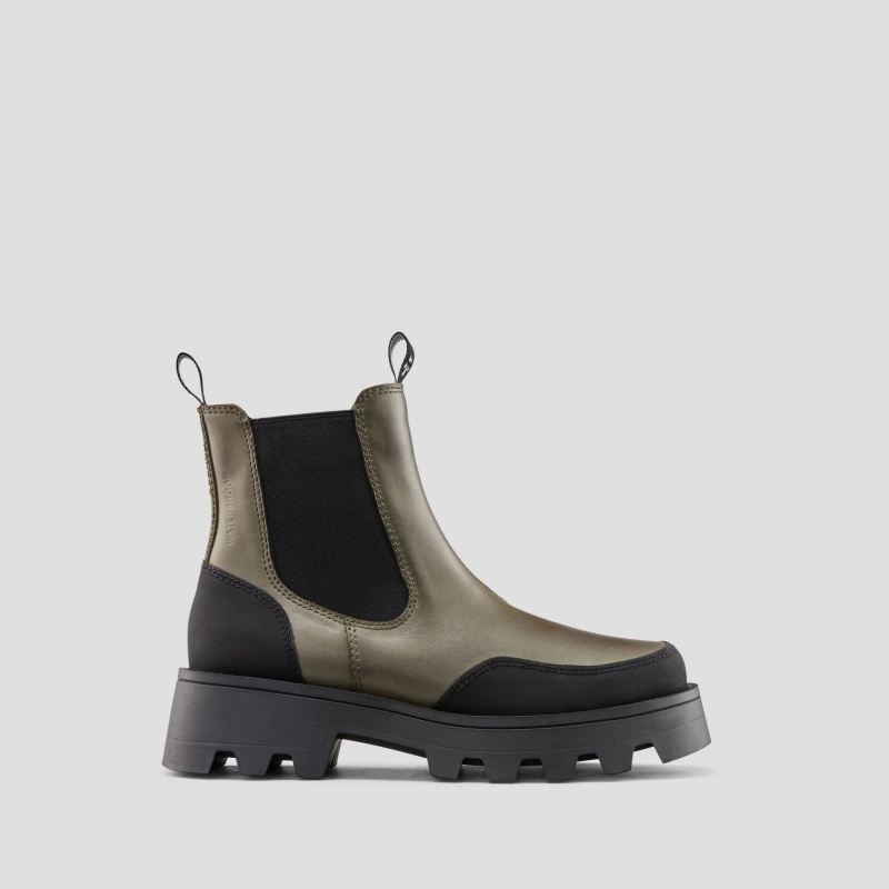 Women's Cougar Shani Leather Waterproof Boot with PrimaLoft-Olive