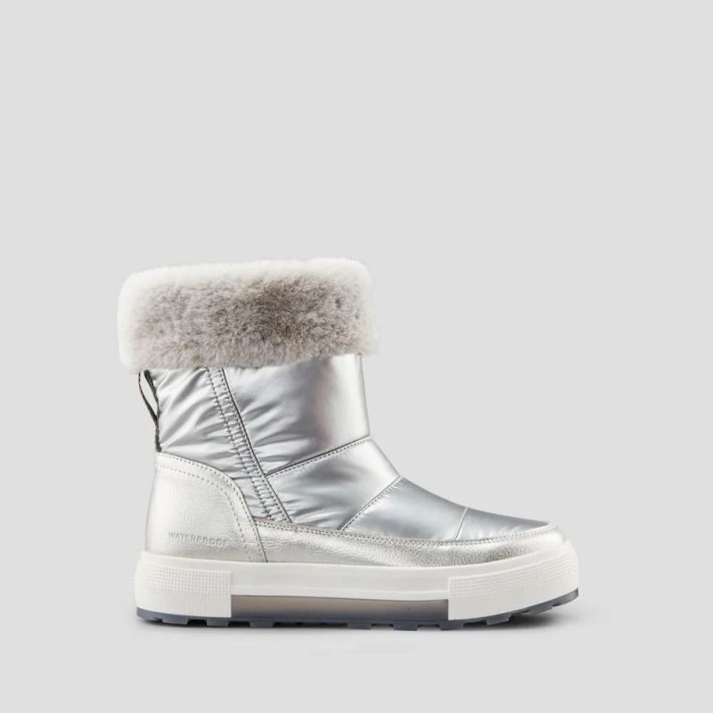 Women's Cougar Wizard Nylon Waterproof Boot with PrimaLoft-Metallic Silver