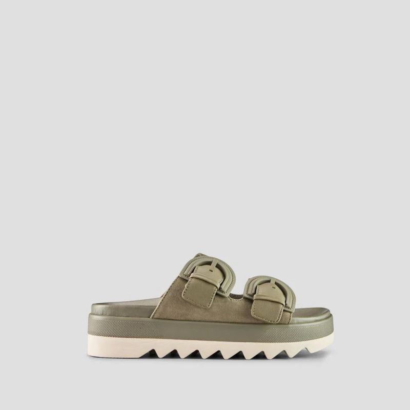 Women's Cougar Pepa Suede Water-Repellent Sandal-Olive