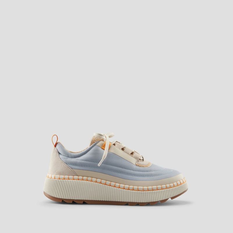 Women's Cougar Sayah Luxmotion Nylon and Suede Waterproof Sneaker-Fog Blue