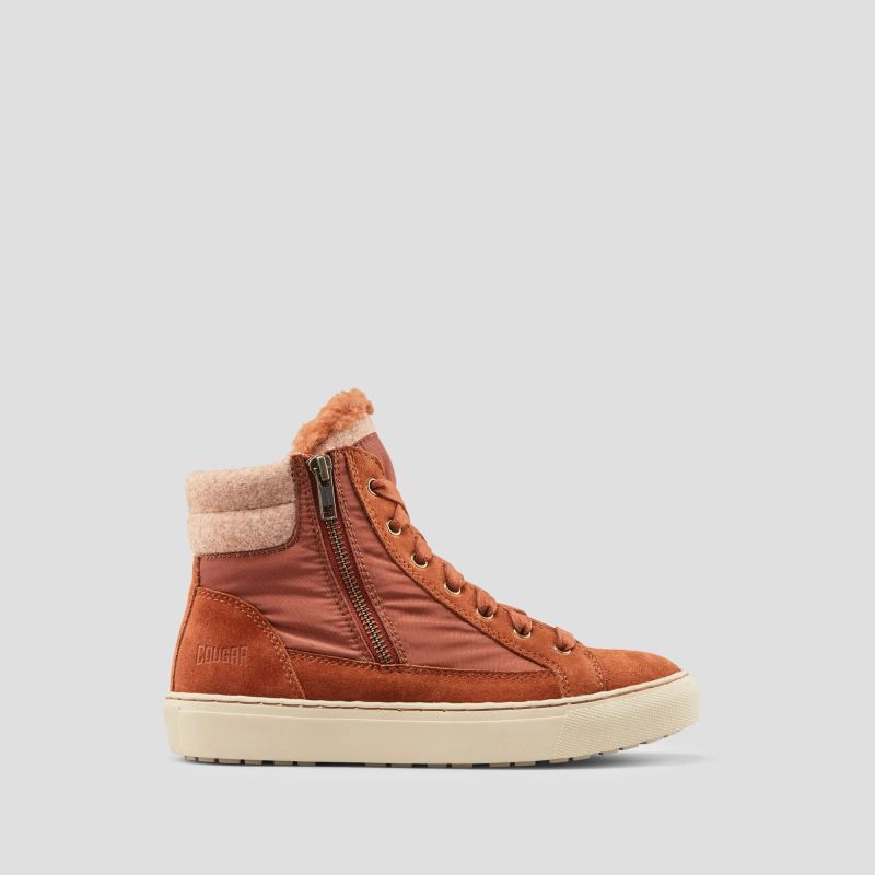 Women's Cougar Dax Nylon Waterproof Winter Sneaker-Tobacco