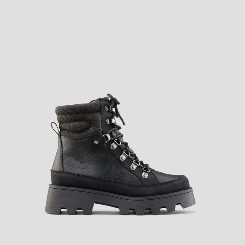 Women's Cougar Suma Leather Waterproof Boot with PrimaLoft-Black