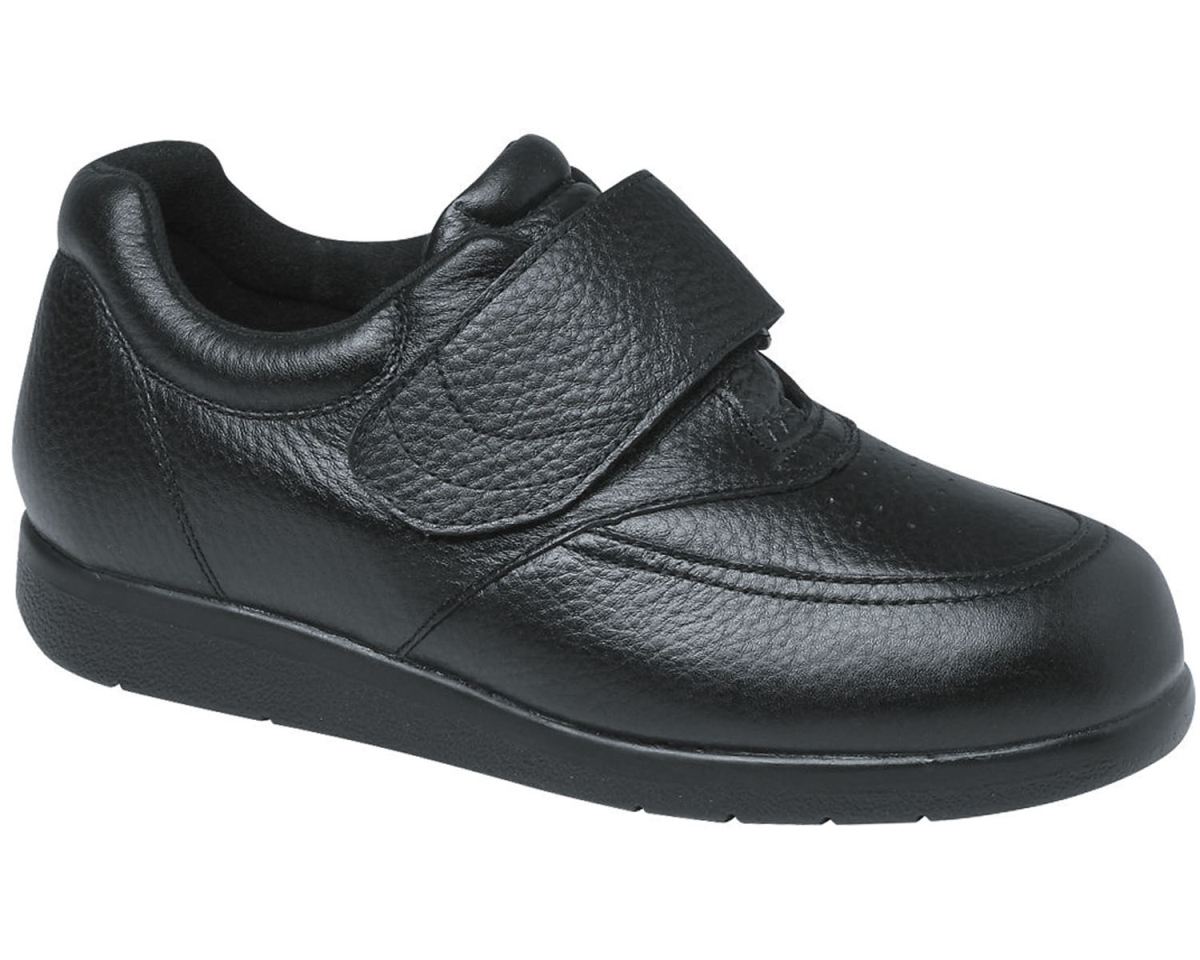 DREW CANADA OUTLET MEN'S NAVIGATOR II-Black Pebbled Leather