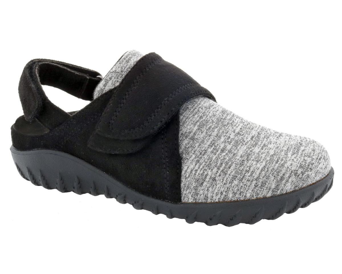 DREW CANADA OUTLET WOMEN'S BREEZY-Black Microsuede/Stretch
