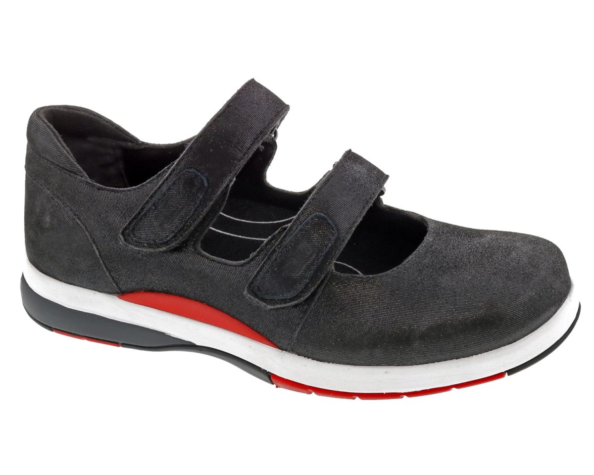DREW CANADA OUTLET WOMEN'S DISCOVERY-Black Microdot Leather