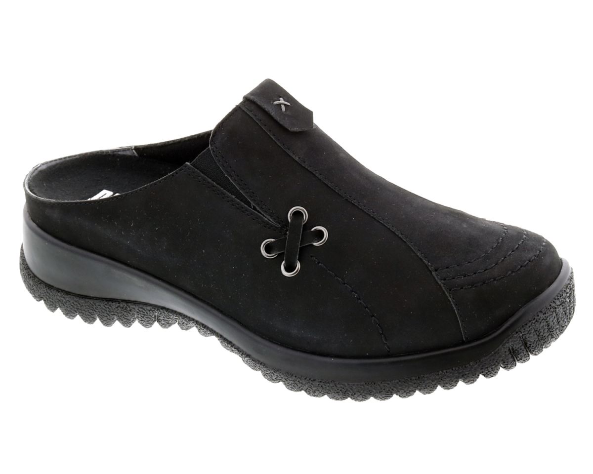 DREW CANADA OUTLET WOMEN'S HANNAH-Black Nubuck Leather