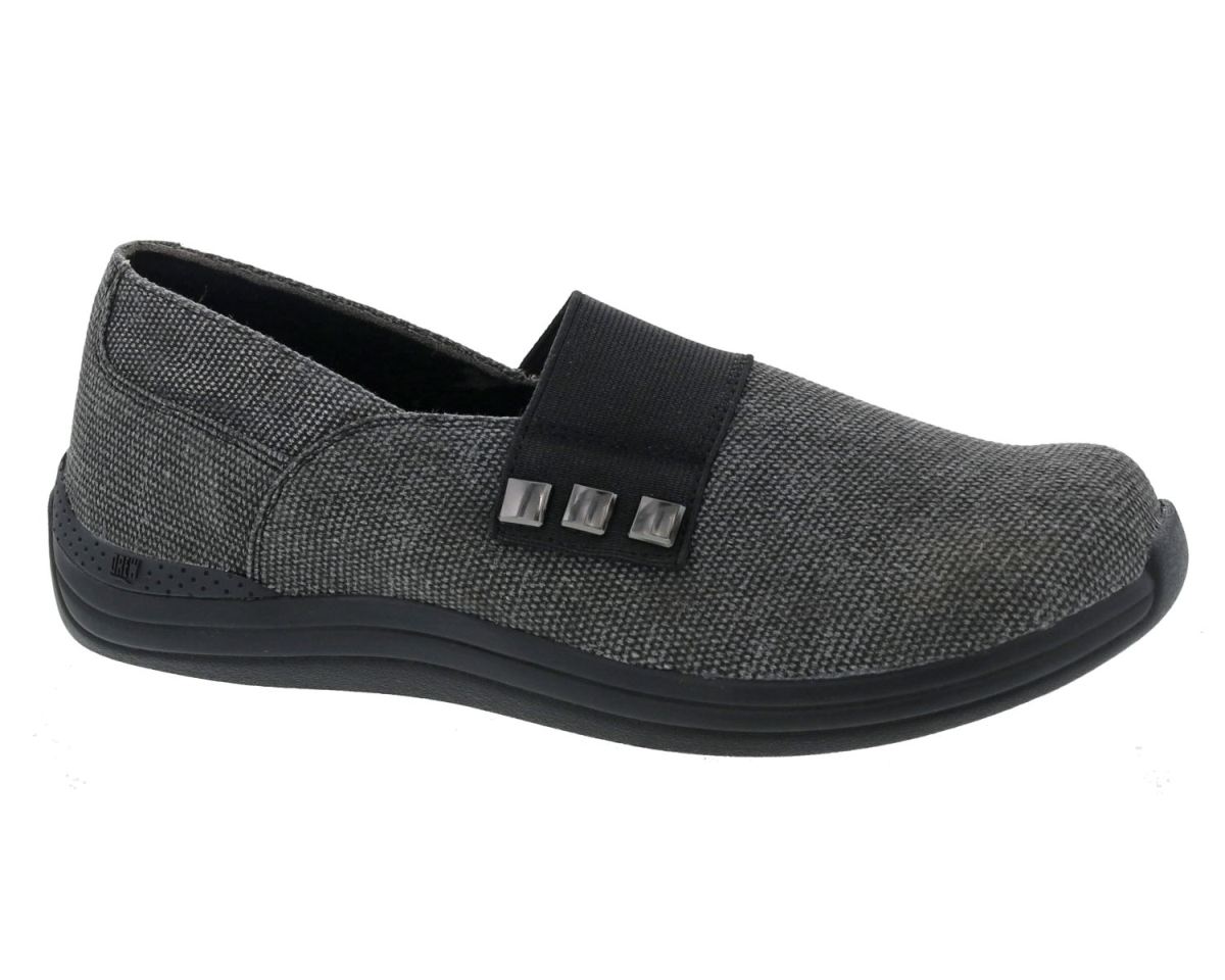 DREW CANADA OUTLET WOMEN'S POSY-Black Canvas/Stretch