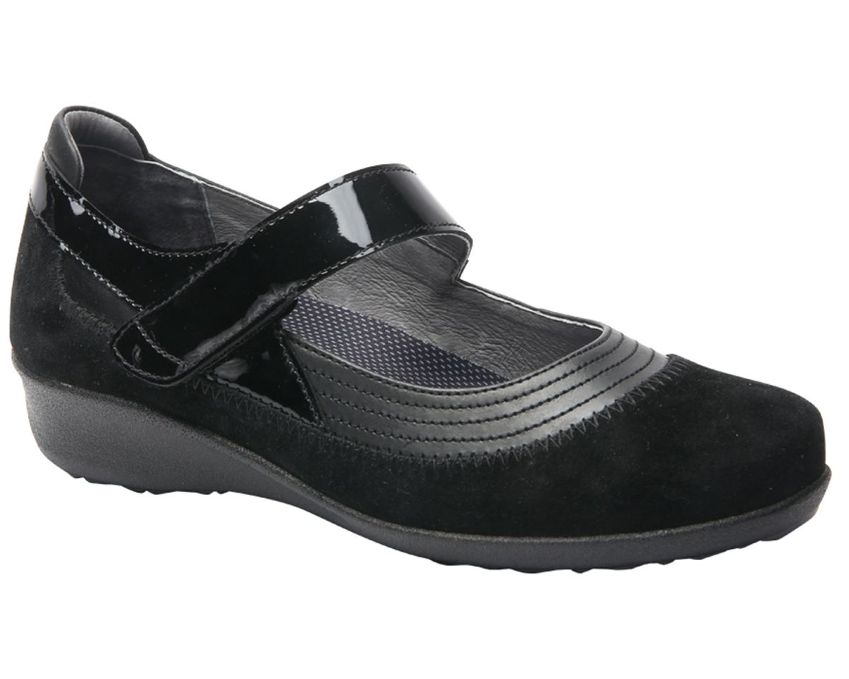 DREW CANADA OUTLET WOMEN'S GENOA-Black Suede Combo