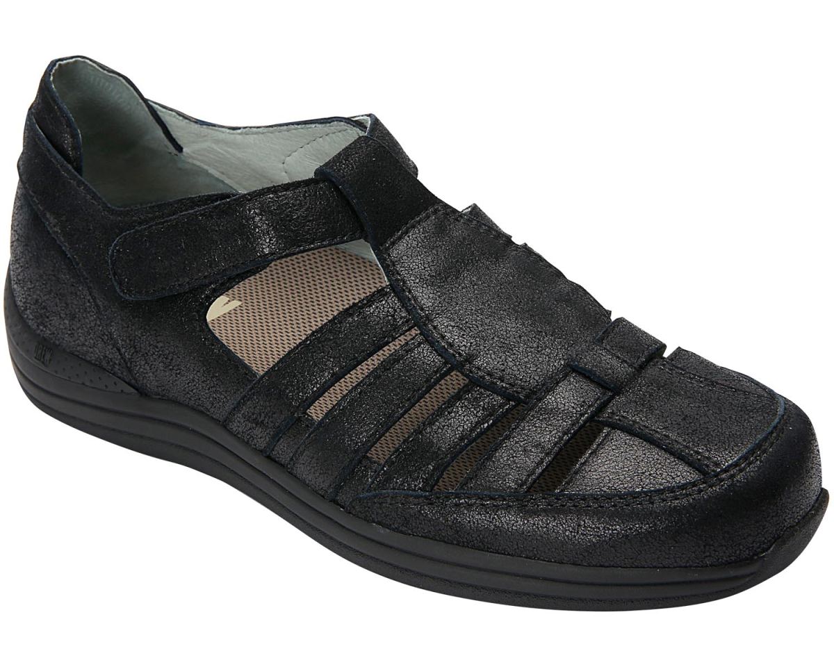 DREW CANADA OUTLET WOMEN'S GINGER-Dusty Black Leather