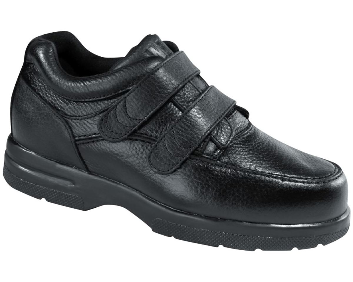 DREW CANADA OUTLET MEN'S TRAVELER V-Black Tumbled Leather