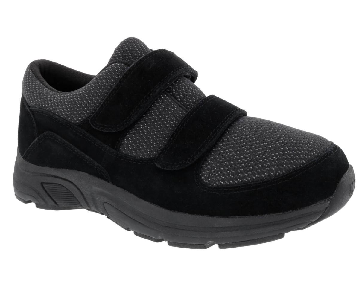 DREW CANADA OUTLET MEN'S WIN-Black Suede/ Black Mesh