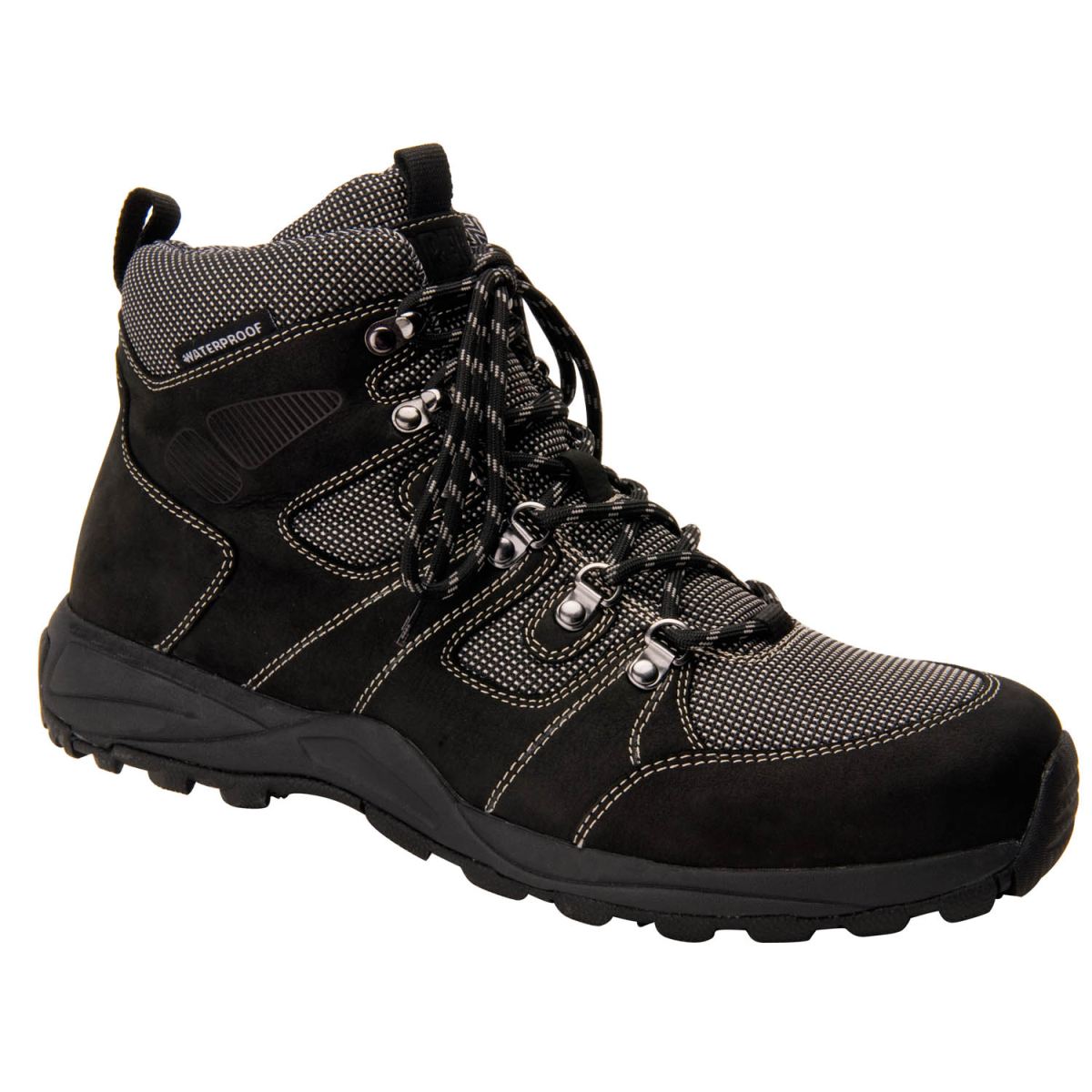 DREW CANADA OUTLET MEN'S TREK-Black Nubuck Leather