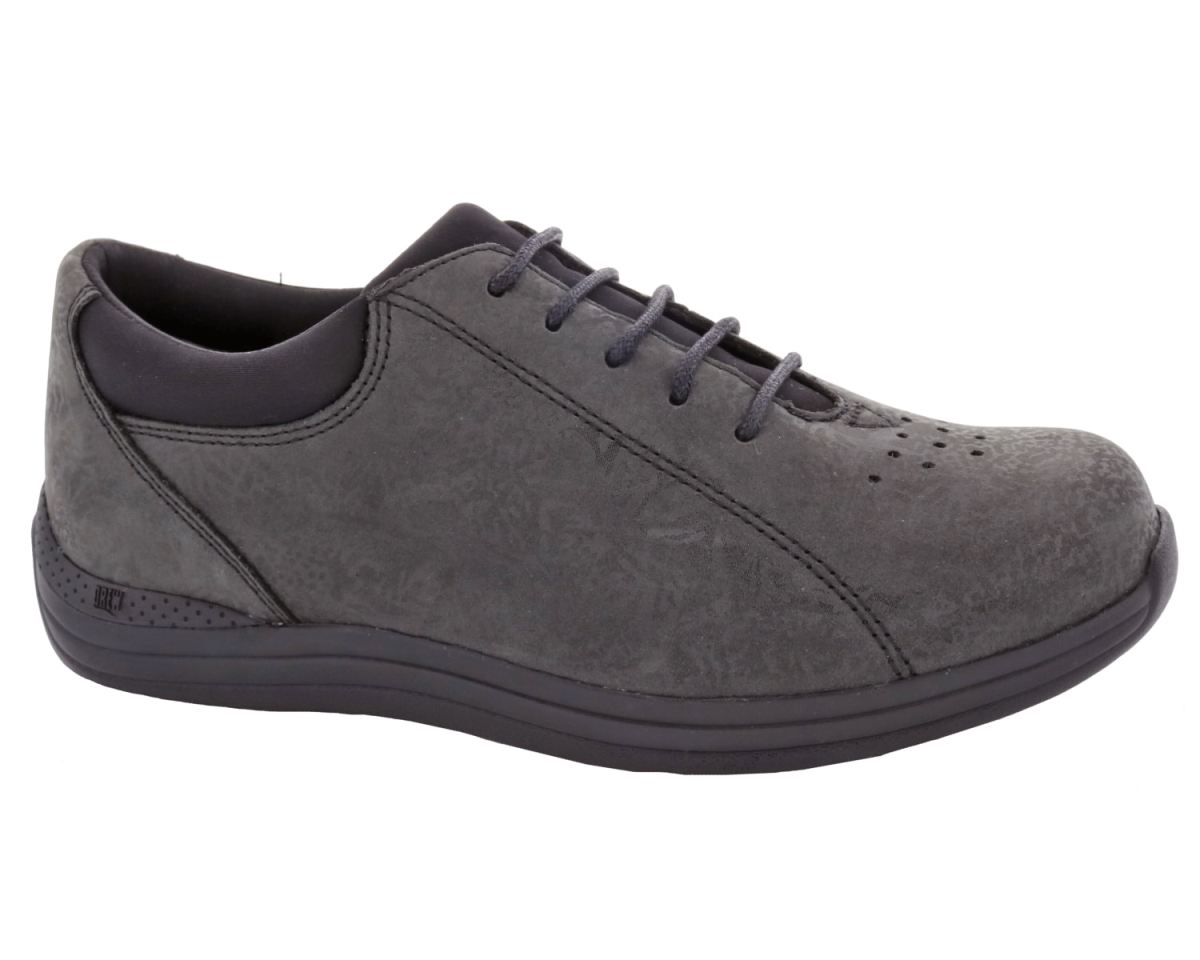 DREW CANADA OUTLET WOMEN'S TULIP-Black Metallic Foil Leather