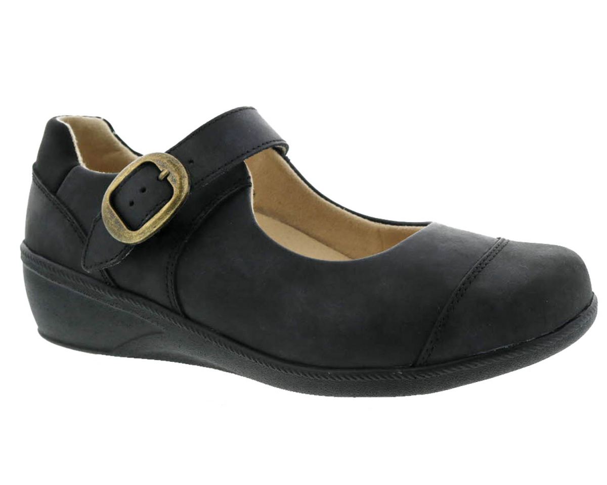 DREW CANADA OUTLET WOMEN'S JILLIAN-Black Leather