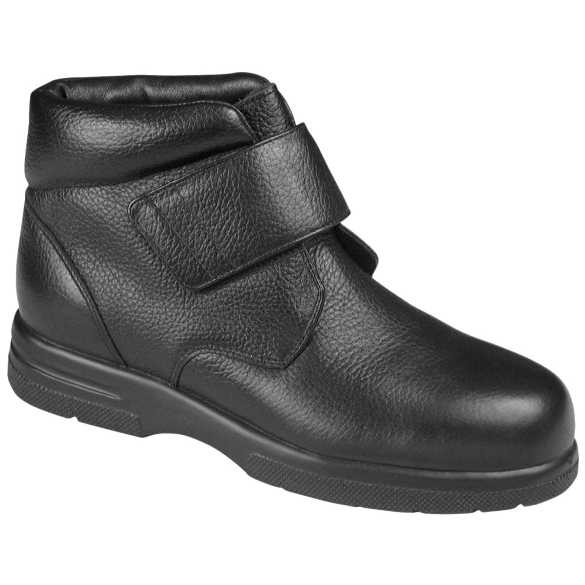 DREW CANADA OUTLET MEN'S BIGEASY-Black Tumbled Leather