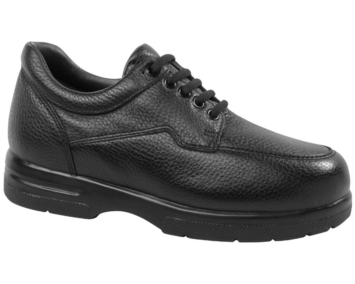 DREW CANADA OUTLET MEN'S WALKER II-Black Pebbled Leather