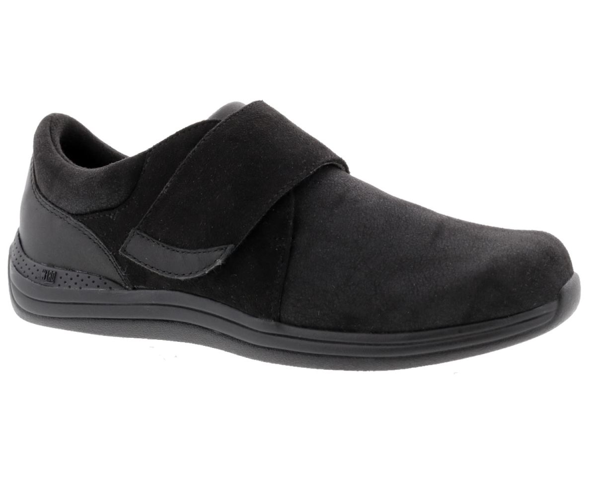DREW CANADA OUTLET WOMEN'S MOONLITE-Black Stretch Leather