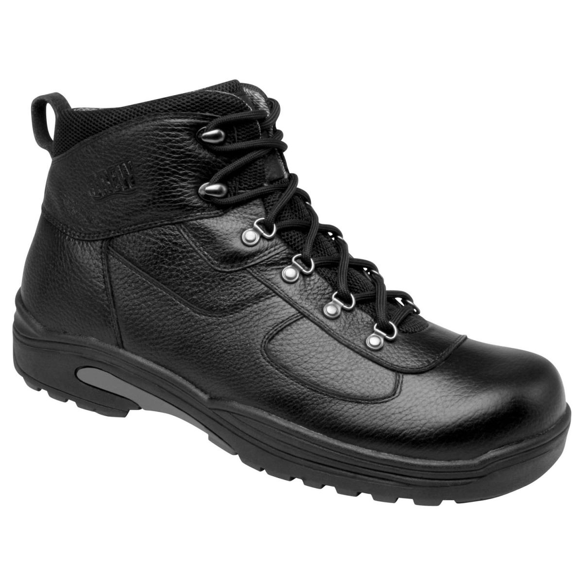 DREW CANADA OUTLET MEN'S ROCKFORD-Black Tumbled Leather