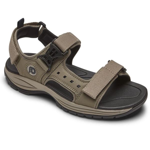 CHEAP DUNHAM MEN'S NOLAN WATER-FRIENDLY SANDAL-TAUPE