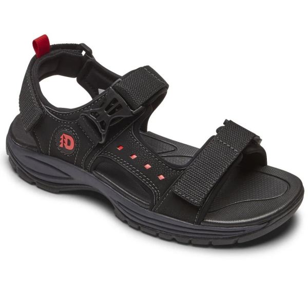 CHEAP DUNHAM MEN'S NOLAN WATER-FRIENDLY SANDAL-BLACK