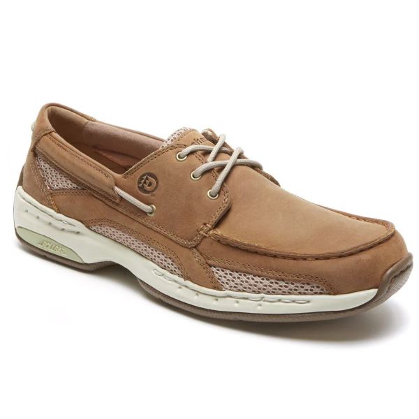 CHEAP DUNHAM MEN'S CAPTAIN BOAT SHOE-TAN