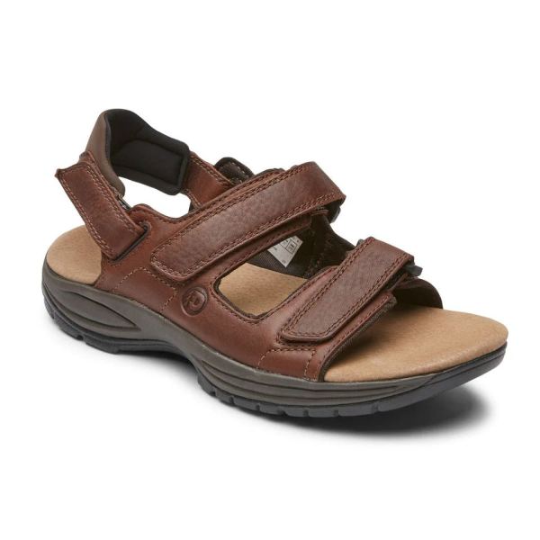 CHEAP DUNHAM MEN'S ST. JOHNSBURY WATER-FRIENDLY SANDAL-BROWN