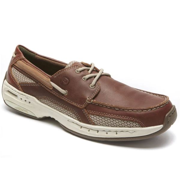 CHEAP DUNHAM MEN'S CAPTAIN BOAT SHOE-BROWN