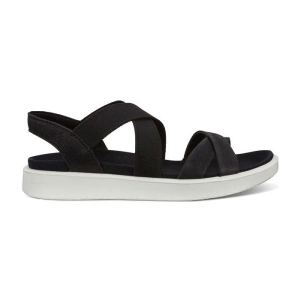 ECCO SHOES CANADA | FLOWT WOMEN'S FLAT STRAPPY SANDALS-BLACK