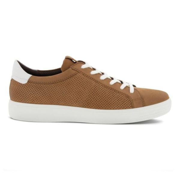 ECCO SHOES CANADA | SOFT CLASSIC MEN'S LACED SHOE-CAMEL/WHITE