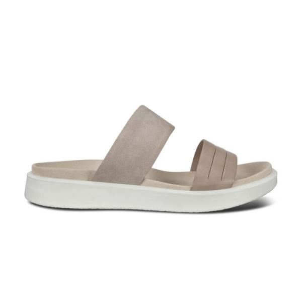 ECCO SHOES CANADA | FLOWT W FLAT SANDAL-MOON ROCK/GREY