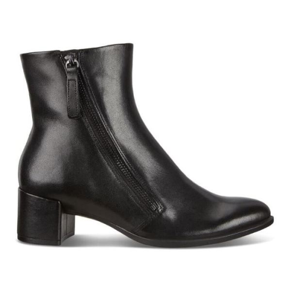 ECCO SHOES CANADA | SHAPE 35 WOMEN'S BLOCK ZIPPERED ANKLE BOOT-BLACK