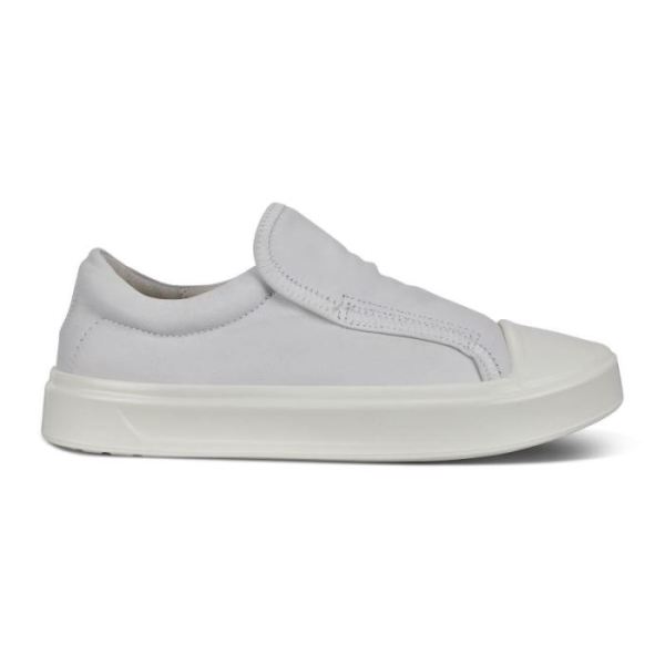 ECCO SHOES CANADA | FLEXURE T-CAP WOMEN'S SLIP-ON SNEAKERS-WHITE