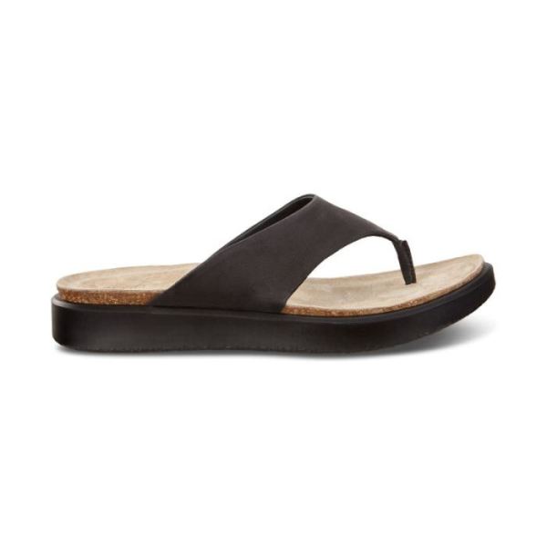 ECCO SHOES CANADA | CORKSPHERE WOMEN'S THONG SANDAL-BLACK