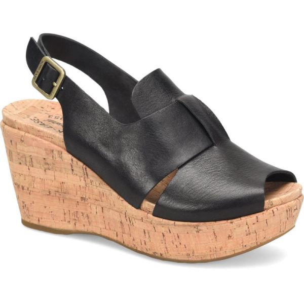 Korkease | Alex - Black Korkease Womens Wedges